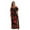 Black - Red Floral, variant on Riviera Sun Rayon Crepe Printed Maxi Dress for Women (Small, Black - Floral)