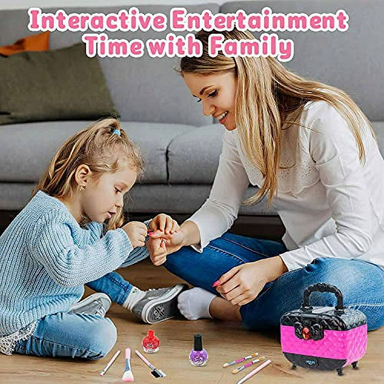 54 Pcs Kids Makeup Kit for Girls, Princess Real Washable Pretend Play  Cosmetic Set Toys with Mirror, Non-Toxic & Safe, Birthday Gifts for 3 4 5 6  7 8