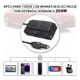 thumbnail image 2 of Inversor de corriente Portátil para Auto BLOOSOM 200W 12v a 110v, 2 of 6