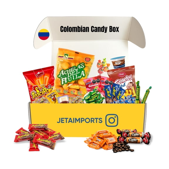 Colombian Mekato Candy Box Variety Pack – Over 30 Authentic Colombian Snacks  Sweets – Assorted Gift Box from Colombia – Perfect for Birthdays, Valentine’s, Special Events