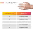 thumbnail image 5 of Single Use Vinyl Gloves-Latex and Powder Free - Hypoallergenic - Smooth Texture - Ambidextrous - Durable - 100 Units per Box (Large), 5 of 5