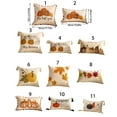 thumbnail image 3 of Sofa Pillow Case Thanksgiving Decoration With Pumpkin Maples Embroidered Pattern Soft Living Room Cushion Cover, 3 of 20