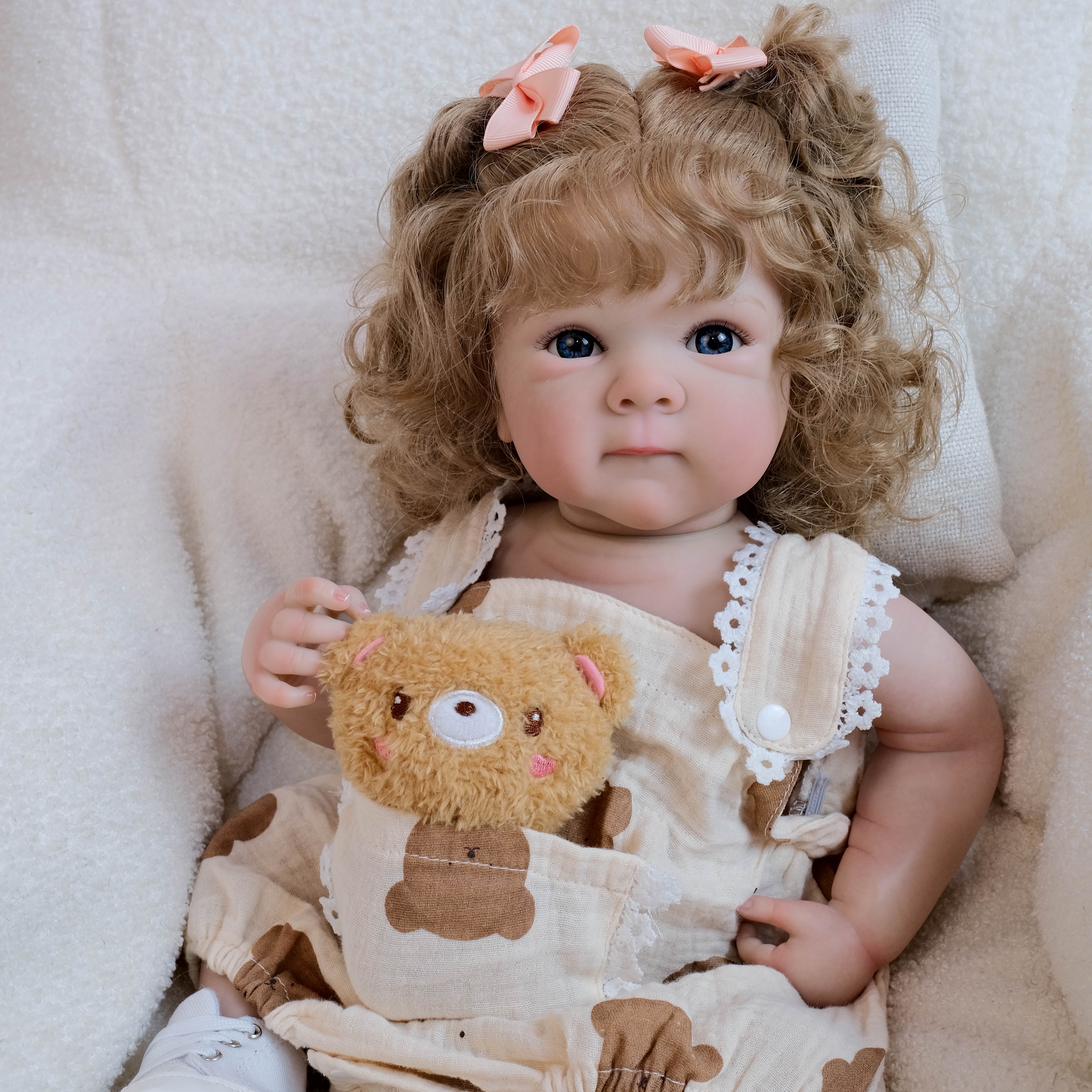 Lifelike Reborn Baby Dolls Girl - 18" Realistic Newborn Baby Dolls with Poseable Body, Real Life Baby Dolls with Accessories for 3+ Year Old