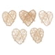 thumbnail image 1 of 5 adornos decorativos de ratán para Navidad y cumpleaños. Corazón Natural 5 Piezas, 1 of 7