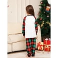 thumbnail image 6 of Family Matching Christmas Pajamas, Baby Romper/Elk Print Long Sleeve Tops and Plaid Pants Sleepwear Set, 6 of 10