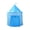 Blue, variant on Pop Up Play Tent Indoor Outdoor Foldable Playhouse • 2-3 Person Kids Game Tent • Portable Carry Bag • Blue or Pink Polyester • 41.3 x 41.3 x 53.1 in