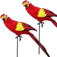 thumbnail image 2 of D-GROEE 1/2pcs 45cm Artificial Foam Feather Parrot Birds for Modern Home Garden Zoo Ornament Decoration Colorful, 2 of 7