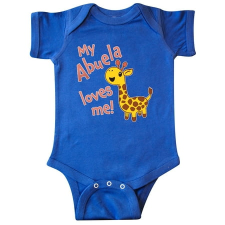 

Inktastic My Abuela Loves me- cute giraffe Gift Baby Boy or Baby Girl Bodysuit