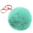 thumbnail image 2 of 8 Cm Colorido Piel Artificial Pompones Bola Llavero Coche Llavero Con Anilla Colgante Para Mujer Bolso Encanto ANGGREK Otros, 2 of 2