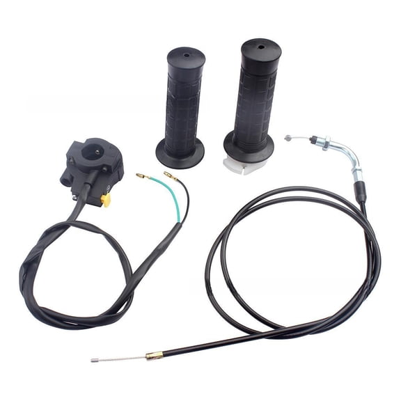 22mm Twist Throttle Grips and Cable for 2 Strokes Engine 80cc 60cc 50cc Bike Throttle Line Accelerator Handle Grips