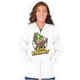 thumbnail image 3 of Woodsy Owl Eco Friendly Cute Forest Zip Up Hoodie Men's Women's Brisco Brands X, 3 of 6