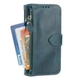 thumbnail image 3 of For Samsung Galaxy S22 Ultra Cover with Card Slot Shockproof Luxury Leather Zipper Wallet Magnrtic Stand Case, 3 of 5