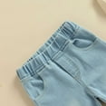 thumbnail image 5 of Ketyyh-chn99 Teen Girl Jeans Girls Pants Baby Girls Denim Jeans Flare Pants Ripped Trousers Blue,3-4 Years, 5 of 5