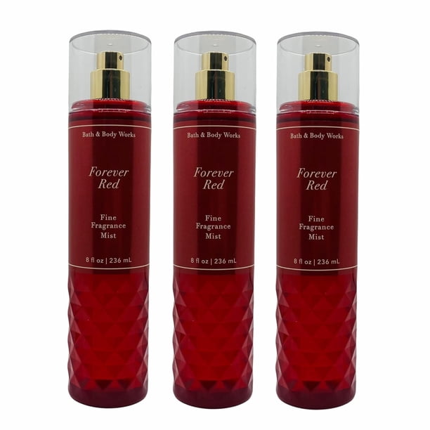 Fine Fragrance Mist Bath & Body Works Forever Red, 236 ml, paquete de 3