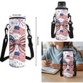 thumbnail image 7 of Yuyamidu Patriotic Bow Print 17 Inch School Kids Set 4Pcs with Lunch Box Pencil Case Water Bottle Sleeve, Adjustable Padded Straps Bookbag for Kids Teens Girls, 7 of 7