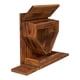 thumbnail image 1 of Caja de alimentación de ardillas Montada de madera montada en la pared Estable para maní de maíz Estación de alimentación para patio trasero exterior, 1 of 9