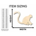 thumbnail image 2 of Unfinished Wood Monkey Silhouette - Craft- up to 46" DIY 30" / 3/4", 2 of 3
