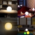 thumbnail image 3 of 1 bola de luz LED de 12 cm con luz ambiental y control remoto, lámpara de noche LED para niños con cambio de color, 16 colores RGB y batería recargable., 3 of 5