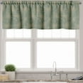 thumbnail image 3 of Ambesonne Abstract Valance & Curtain, Autumn Leaves Star Shaped, 55"x30", Reseda Green and Tan, 3 of 7