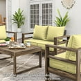 thumbnail image 2 of Pakunoda Outdoor Deep Seat Cushion Set for Patio Furniture, Waterproof & Fade Resistant, 22" L X 24" W X 4" H,Creamy Yellow, 2 of 6