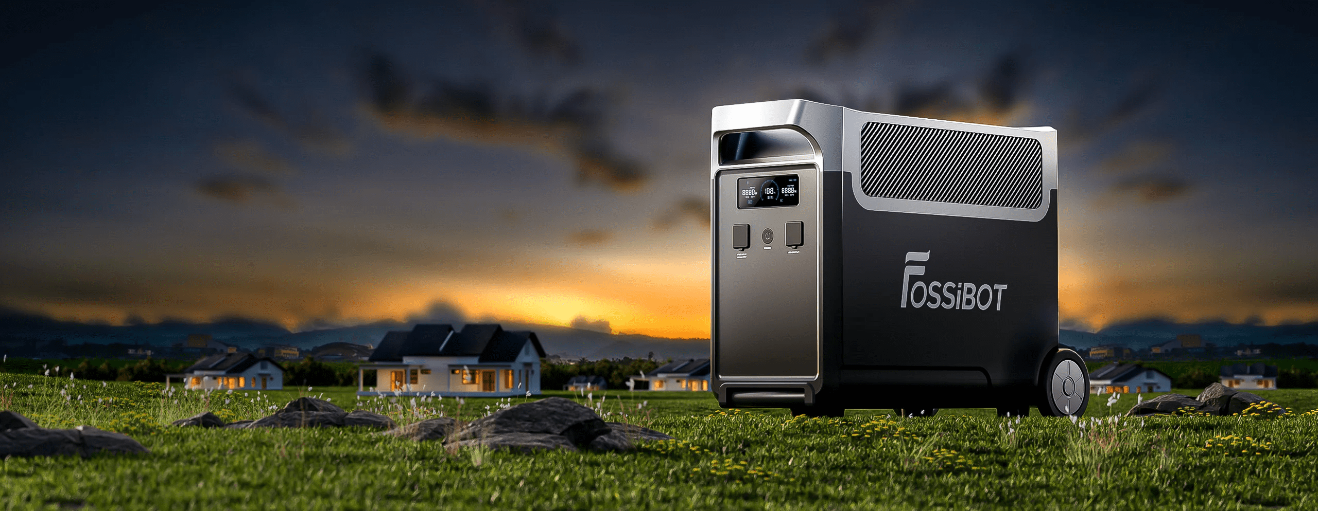 FOSSiBOT FB3840 Solar Generator Extra Battery 3600W 3840Wh Battery Backup for Home RV