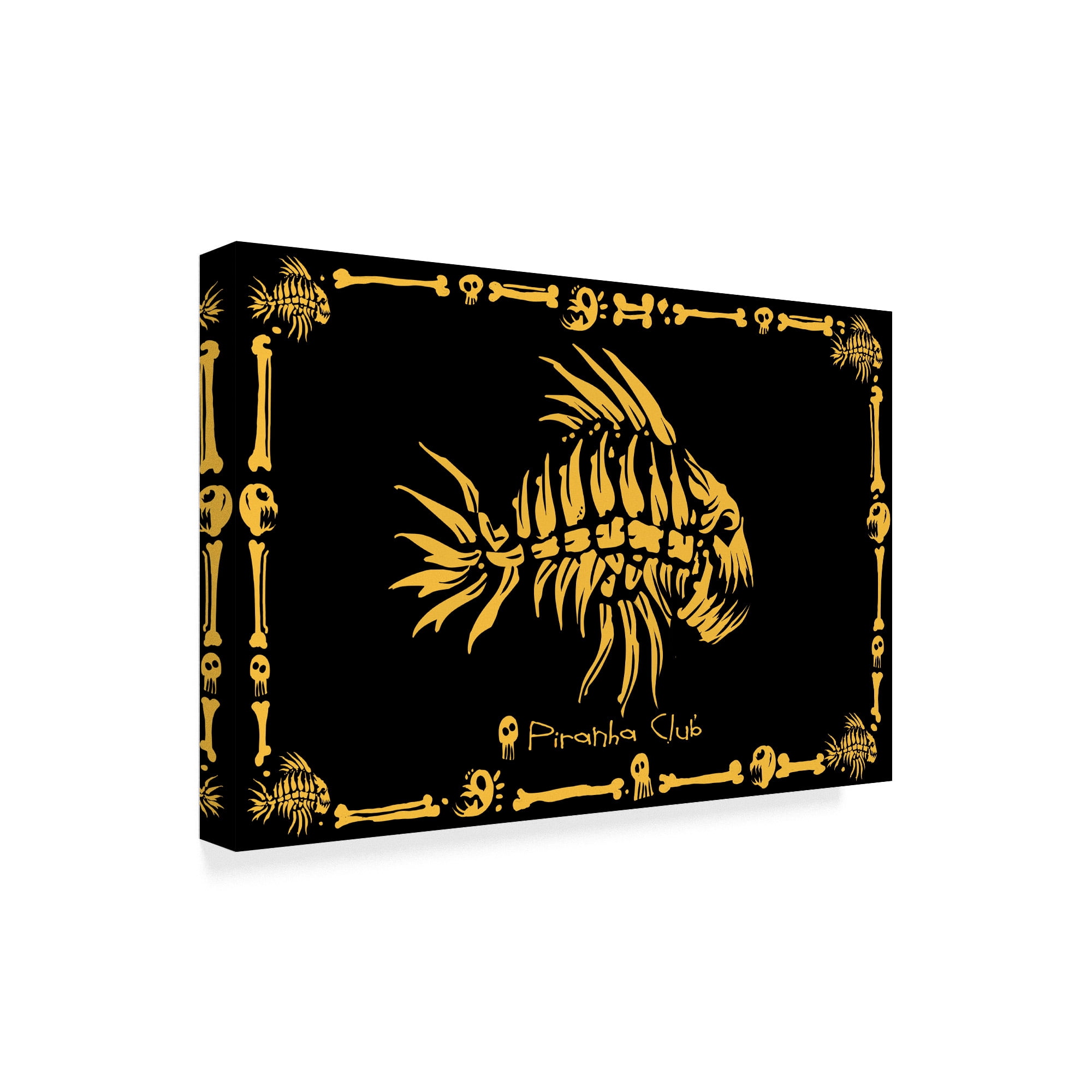Trademark Fine Art Animals Canvas Art ' Piranha Club ' by ALI Chris