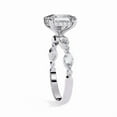 thumbnail image 4 of 2.28 CT Princess Shape Diamond, Lab Grown Diamond Ring, Side Marquise And Round Diamond Anniversary Promise Ring, Delicate Ring For Women, 4 of 4