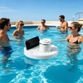 thumbnail image 4 of Floating Drink Tray for Pool, Non Inflatable EVA Foam Tray with Phone Slot and Cup Holders, Heavy Duty Refreshment Caddy for Swimming Pool Beach Outdoor Party, 4 of 6