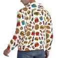 thumbnail image 3 of KLL Hot Dog Pizza Print Mens Hoodie Long Sleeve Casual Pullover Hooded Sweatshirt Fashion Drawstring Hoodies with Pocket-X-Large, 3 of 6
