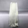 thumbnail image 4 of Unique Bargains Human Hair Wigs for Women Lady 39" Gray Curly Wig with Wig Cap Long Hair, 4 of 6