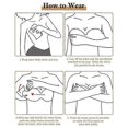 thumbnail image 4 of 26-27 XIANRENGE Adhesive Bra Push Up Self-Adhesive Strapless Bra Backless U-Shaped Invisible Without Straps Bra for Swimsuit Dress Wedding Dress-Nude, 4 of 5
