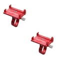 thumbnail image 2 of maskred Aluminum Alloy Mobile Phone Holder for Smartphone 3.5-6.2 inch Mobile Cell Phone Bike Handlebar Mount Bracket Racks red 2Set, 2 of 6