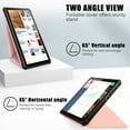 thumbnail image 2 of Allytech Slim Case for Lenovo Tab M10 10.1" Tablet Case 3rd Generation Model TB-328F, Ultra Thin Lightweight Auto Sleep Wake Protective Folding Kickstand Smart Cover Folio Flip Anti-scratch - Rosegold, 2 of 8
