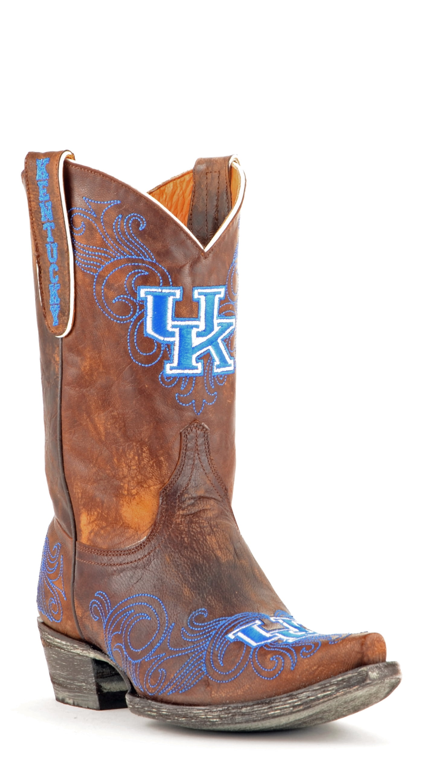 Gameday Boots Women's 10" Short Leather Kentucky Cowboy Boots 3738 New by GameDay Boots