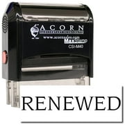 Large Self-Inking Renewed Stamp with Red Ink