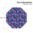 thumbnail image 3 of Pofeuu Blue Skull Flower Print Leather Coasters Set of 6, Round Cups Mugs Mat Pad for Home Kitchen Heat Resistant Drink Coasters,Octagon, 3 of 7