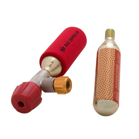 Planet Bike Air Kiss - Planet Bike Red Zeppelin CO2 Bike Tire Inflator