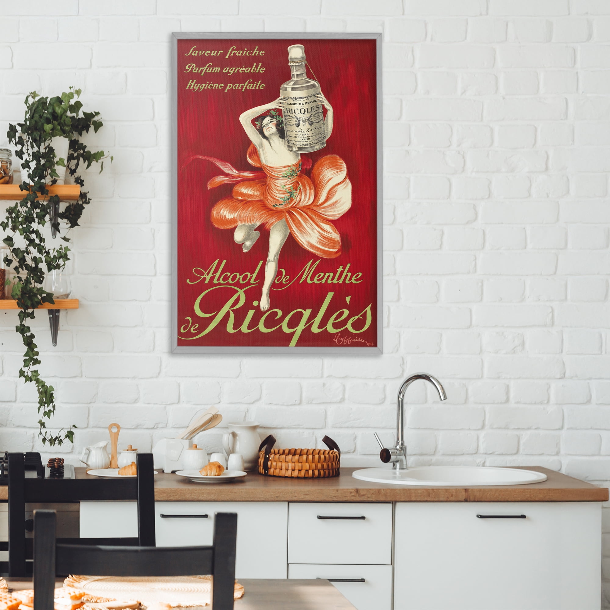 Stupell Industries Vintage Herbal Remedy Advertisement Gray Framed Giclee Art, design by Leonetto Cappiello