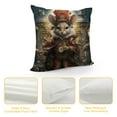 thumbnail image 4 of HENGT Nutcracker Merry Christmas Throw Pillow Covers Set of  Snowflake Striped Squirrel Classic New Year Funny Pink Cozy Washable Living Room Couch Bed Home Decor Cushion Cover, 4 of 5
