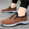 thumbnail image 5 of Men's Waterproof Hiking Shoes Slip On Walking Shoes Orthopedic Arch-Support Trainers - Lightweight Breathable Upper | Cushioned | Non-Slip Rubber Outsole | Outdoor Trail Coffee 40, 5 of 5
