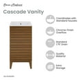 thumbnail image 3 of Swiss Madison SM-BV560WN Cascade 18" Free Standing Single Basin Vanity Set - Wood, 3 of 13