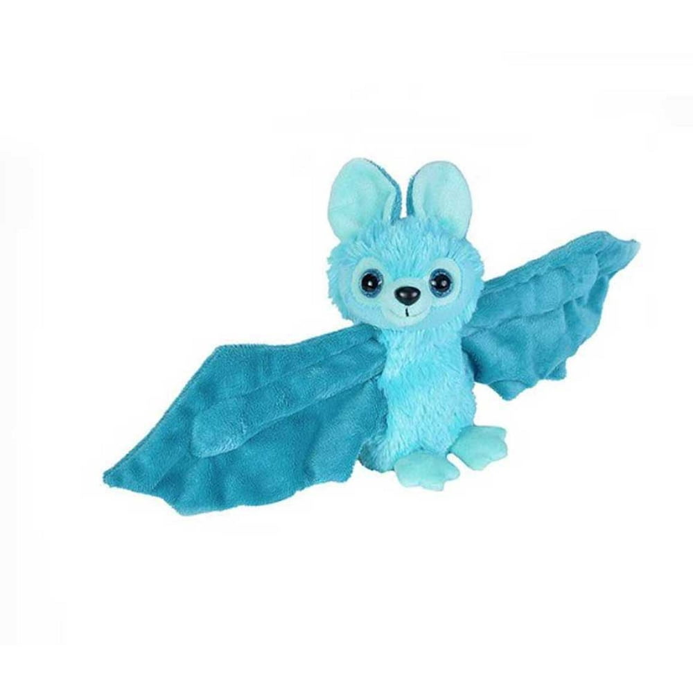 Wild Republic Huggers Blue Bat Plush, Slap Bracelet, Stuffed Animal