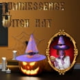 thumbnail image 2 of Halloween Hat Witch Hat Scene Layout LED Lights String Hat Party Witch Hat, 2 of 6
