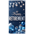 thumbnail image 3 of Decorative Design Retirement Banner Blue Balloon Happy Event Crown for Retirement Party Celebration Indoor Decoration, 3 of 8