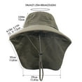 thumbnail image 2 of KDSJSXW River Men'S And Women'S Outdoor Sun And Breathable Hats Sun And Fishing Hats Shawl Outdoor Hats Womens Bucket Hats For Sun (Gray1,One Size), 2 of 4