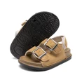 thumbnail image 5 of Meckior Toddler Boy Sandals PU leather Soft Sole Shoe Anti-Slip Shoes for Little Kids, 5 of 8