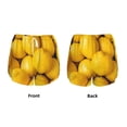 thumbnail image 5 of Xecao's Ripe Yellow Lemon for a double-layer running short for women, perfect for gym, tennis, and more, featuring a convenient pocket., 5 of 9
