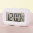 thumbnail image 4 of YOPTOP Mini Desktop Digital Alarm Clock Mute Electronic LED Clock for Bedroom and Office,white, 4 of 4