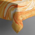 thumbnail image 5 of Square Tablecloth, Waterproof Polyester Table Cover, Wrinkle Resistant & Washable Fabric for Dining, Kitchen, Picnic, 42x42in(107x107cm), Liquid & Marble Print, 5 of 6