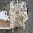 thumbnail image 4 of Fall Outfits For Women 2025 Natural Autumn Fabric Shirt, Floral Butterfly Print Long Sleeve Casual Top, Red 5XL, Size S-5XL, 4 of 4